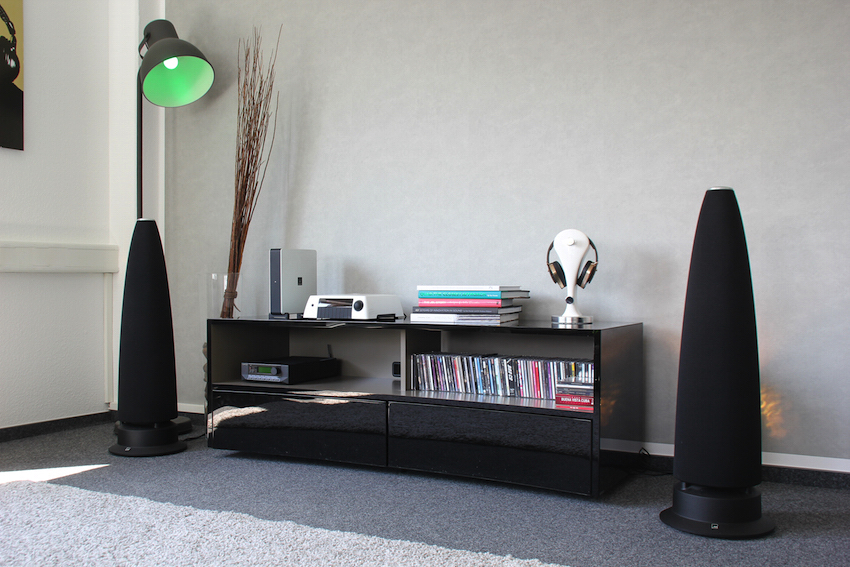 So minimalistisch und dennoch elegant kann ein erstklassig klingendes Audiosystem ausschauen. 