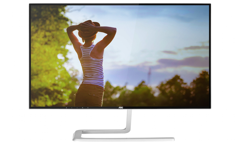 Neben seinem stylischen asymmetrischen Standfuß kommt das ultraschlanke Display in einem „vierseitig-rahmenlosen“ Design mit nur 5,7 mm breiten Rändern an der oberen, linken und rechten Seite sowie einem 6,25 mm breiten, unteren Rand daher
