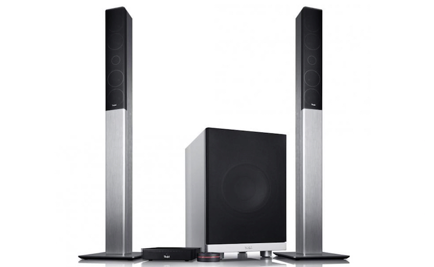 Das sofort spielbereite Set LT 4 Complete 2.1 macht Schluss mit flachem Sound aus flachen Fernsehern