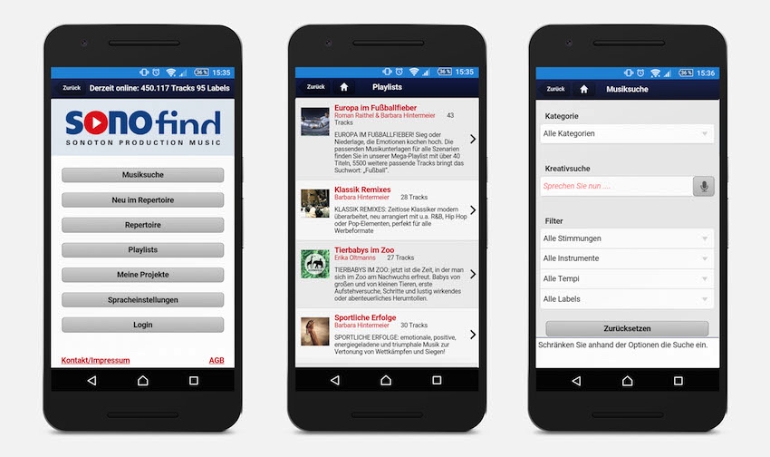 Sonoton, der weltweit größte unabhängige Anbieter von Production Music, stattet seine Mobile-App mit neuen, nutzerfreundlichen Funktionen aus
