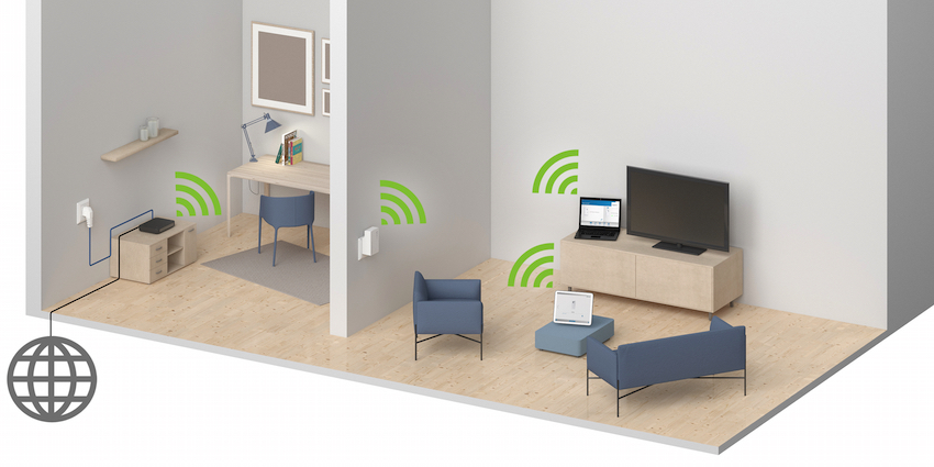 Mehr WLAN-Reichweite im ganzen Zuhause für bestes Multimedia-Entertainment 