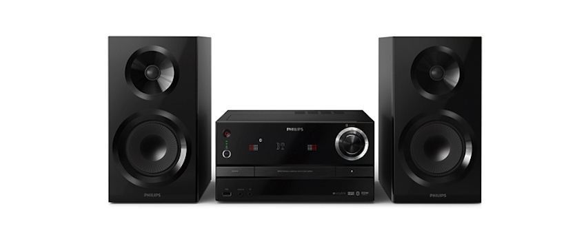 Die kraftvolle BM60 bietet dem Musikliebhaber eine breite Palette an Möglichkeiten, sie umfasst die Wiedergabe von CD, USB, Radio und Bluetooth.