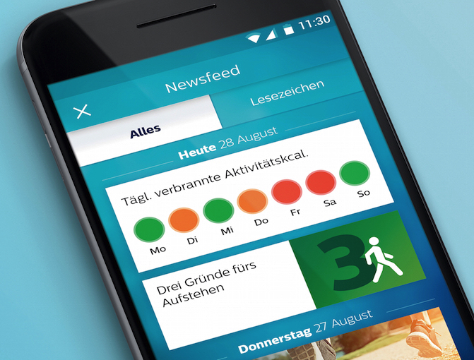 Die Philips Gesundheitsgeräte sind Bluetooth-fähig und verbinden sich per Bluetooth® Smart mit der Philips HealthSuite Health App für iOS oder Android. 