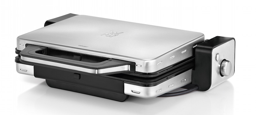 Der neue WMF LONO Kontaktgrill 2in1 aus edlem Cromargan® vereint hochwertigste Technik mit vielen funktionalen Details und punktet mit vielfältigen Einsatzmöglichkeiten.