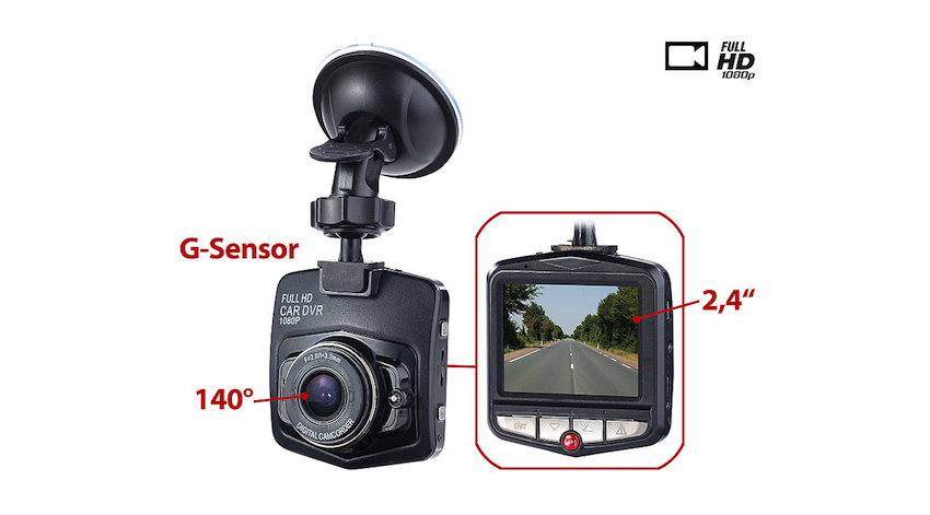 NavGear HD-Dashcam MDV-2360 m. G-Sensor & Bewegungserkennung, 2,4