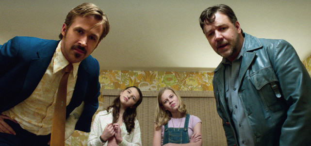 Privatdetektiv Holland March (Ryan Gosling, l.) und Knochenbrecher Jackson Healy (Russell Crowe) haben wenig gemeinsam. (© Concorde Home Entertainment)