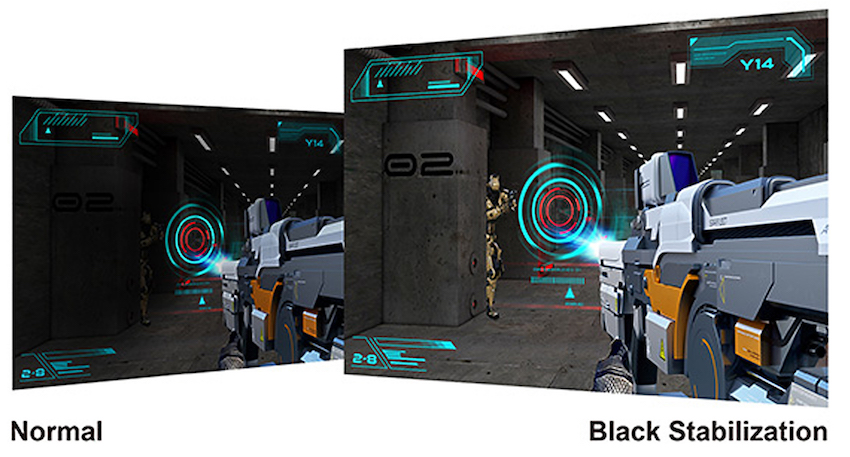 Eine wirkliche Hilfe bietet die „Black Stabilization“-Funktion. Jetzt kann sich niemand mehr vor Ihnen in dunklen Schatten verschanzen, um Sie in einen Hinterhalt zu locken. Sie haben den vollen Durchblick.