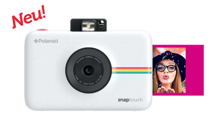 Mit der Polaroid Snap Touch wird das Fotografieren, Ausdrucken und Weitergeben von Fotos zum Spaß-Erlebnis. Über einen eingebauten Drucker werden Lieblingsmotive auf das selbstklebende Vollfarben-Fotopapier gedruckt und können an Ort und Stelle mit Freunden geteilt werden.