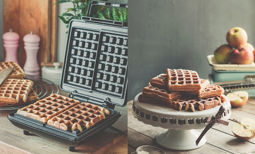 Einfache Zubereitung mit dem Brüssler-Waffelautomaten von SEVERIN.