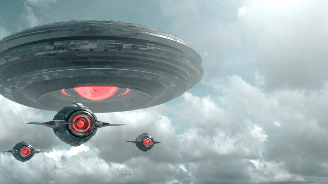 Auf der dunklen Seite des Mondes öffnet sich eines Tages unerwartet ein Portal und macht den Weg frei für ein Raumschiff mit hochaggressiven Aliens. (© Tiberius Film)