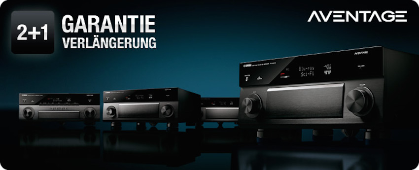 Zwei plus ein Jahr für AVENTAGE Verstärker, zwei plus drei Jahre für HiFi-Komponenten