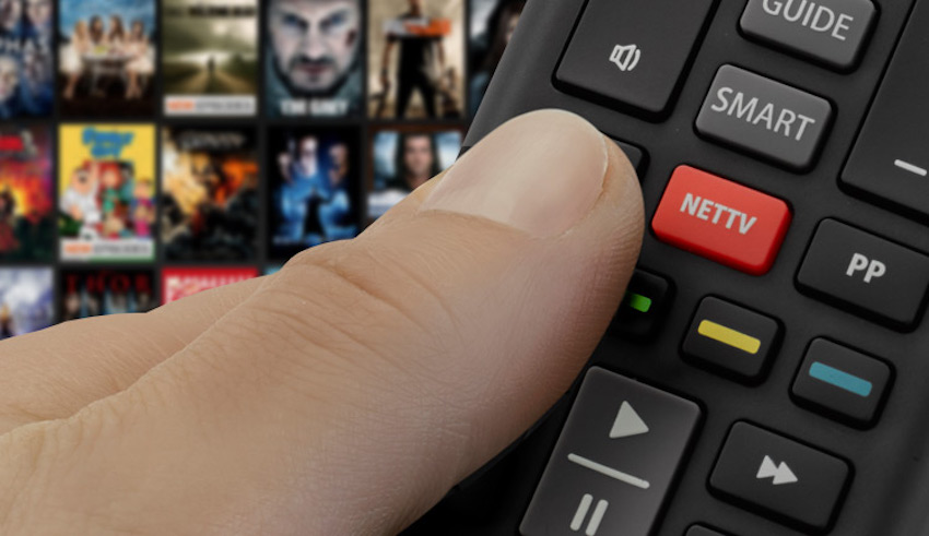 Via NetTV-Taste lassen sich Streamingdienste wie YouTube oder Netflix direkt aufrufen.