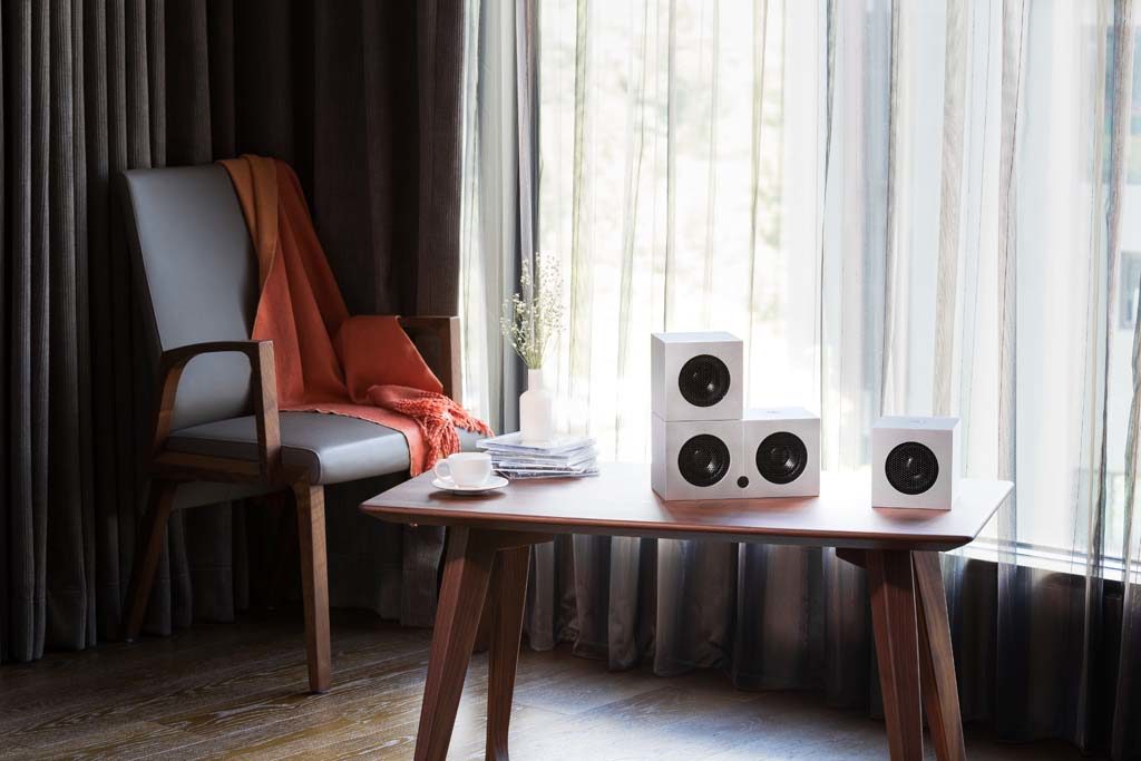 Die Soundgil Cubes sind flexibel einsetzbar und benötigen nicht viel Stellfläche.