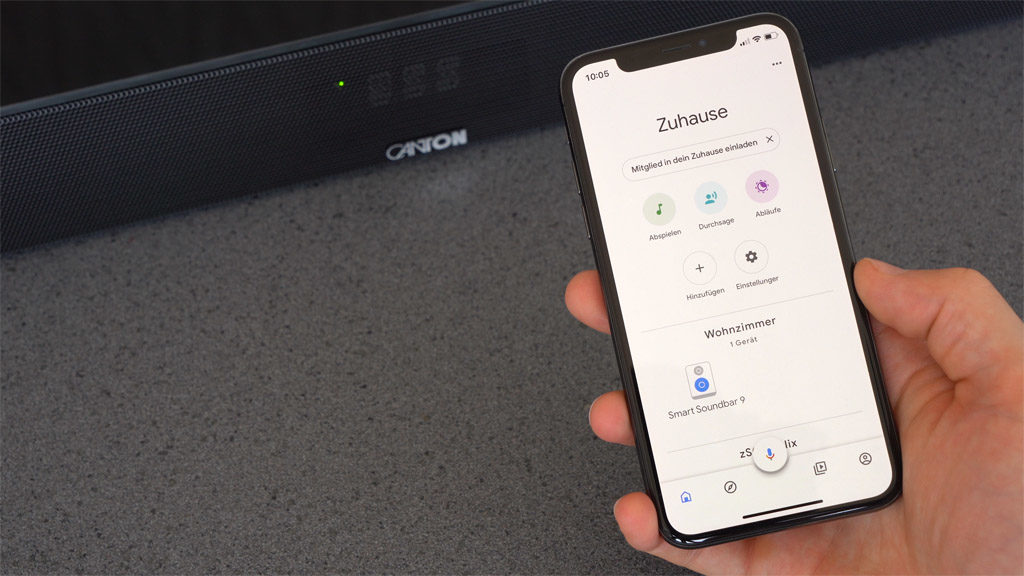 Für die Einrichtung als Multiroom-Setup steht die kostenlose Google-Home-App zur Verfügung.