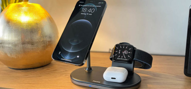 Hama MagCharge – Wireless-Charger für iPhone, AppleWatch und AirPods