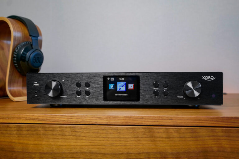 XORO HFT 440 - Internet radio with DAB and FM reception for extending a hi-fi system, 2.4 GHz WLAN, Bluetooth, SpotifyConnect, music streaming via UPnP