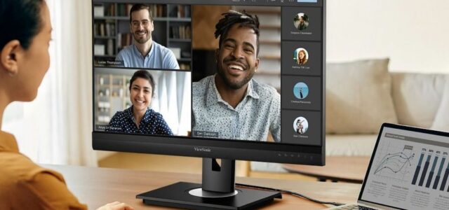 Klarer Sound und detailreiche Bilder für professionelle Videokonferenzen –  ViewSonic launcht QHD-Monitor