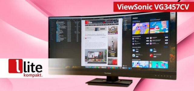 ViewSonic VG3457CV: Smarter Curved-Monitor mit ausfahrbarer 5-MP-Webcam für moderne Arbeitsplätze