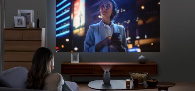 BenQ GV50P Limited Edition: Beamer in Black für stilvolles, kabelloses Heimkino