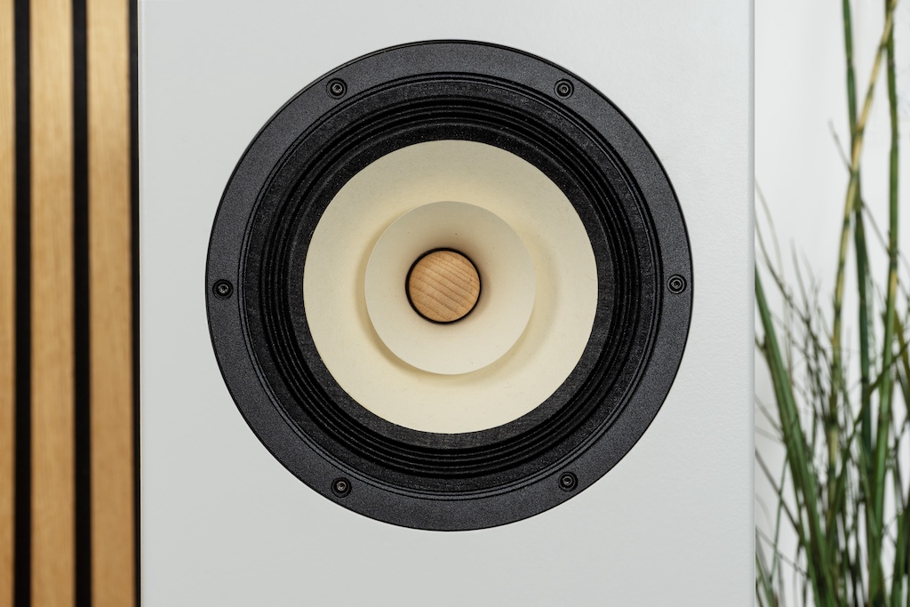 Der Hingucker der Pikulo ist natürlich der Breitbänder: Der Vollbereichslautsprecher ziert als einziges Chassis die Schallwand.