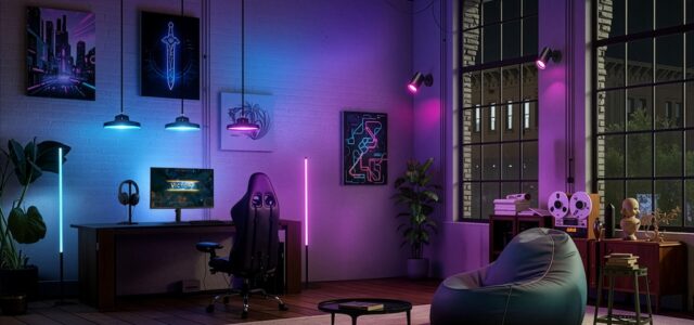 AmbiScape von Philips Evnia: Raum und Screen leuchten synchron
