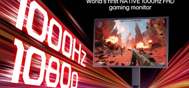 LG präsentiert den ersten Gaming-Monitor mit nativen 1.000 Hz